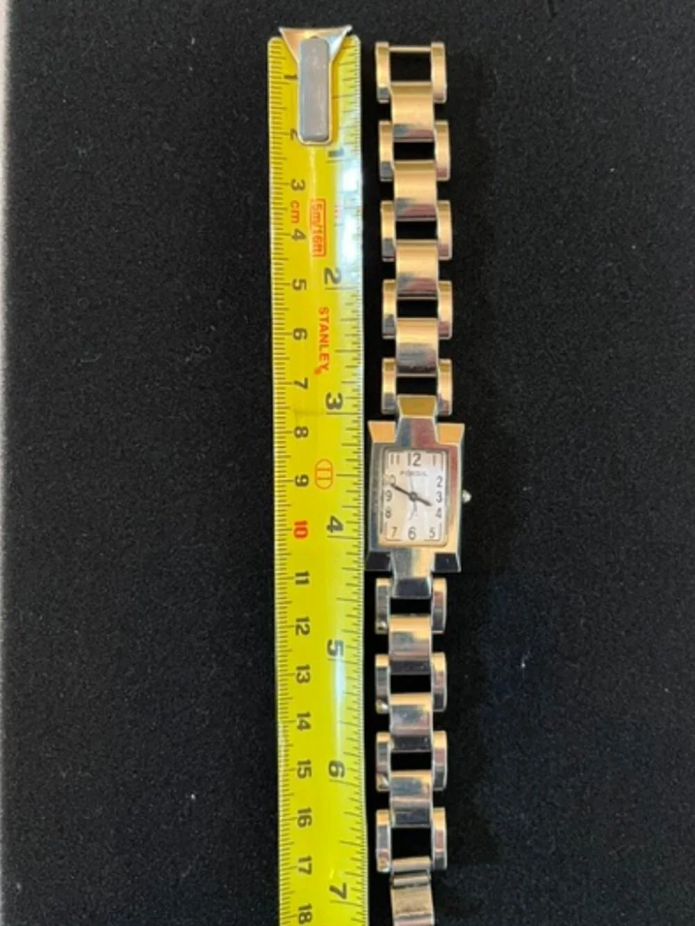 FOSSIL | F2 Vintage Silver-Tone Bracelet Watch Sporty Classic-EUC-NEW Battery
